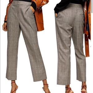 Nordstrom Ella check flare trousers
